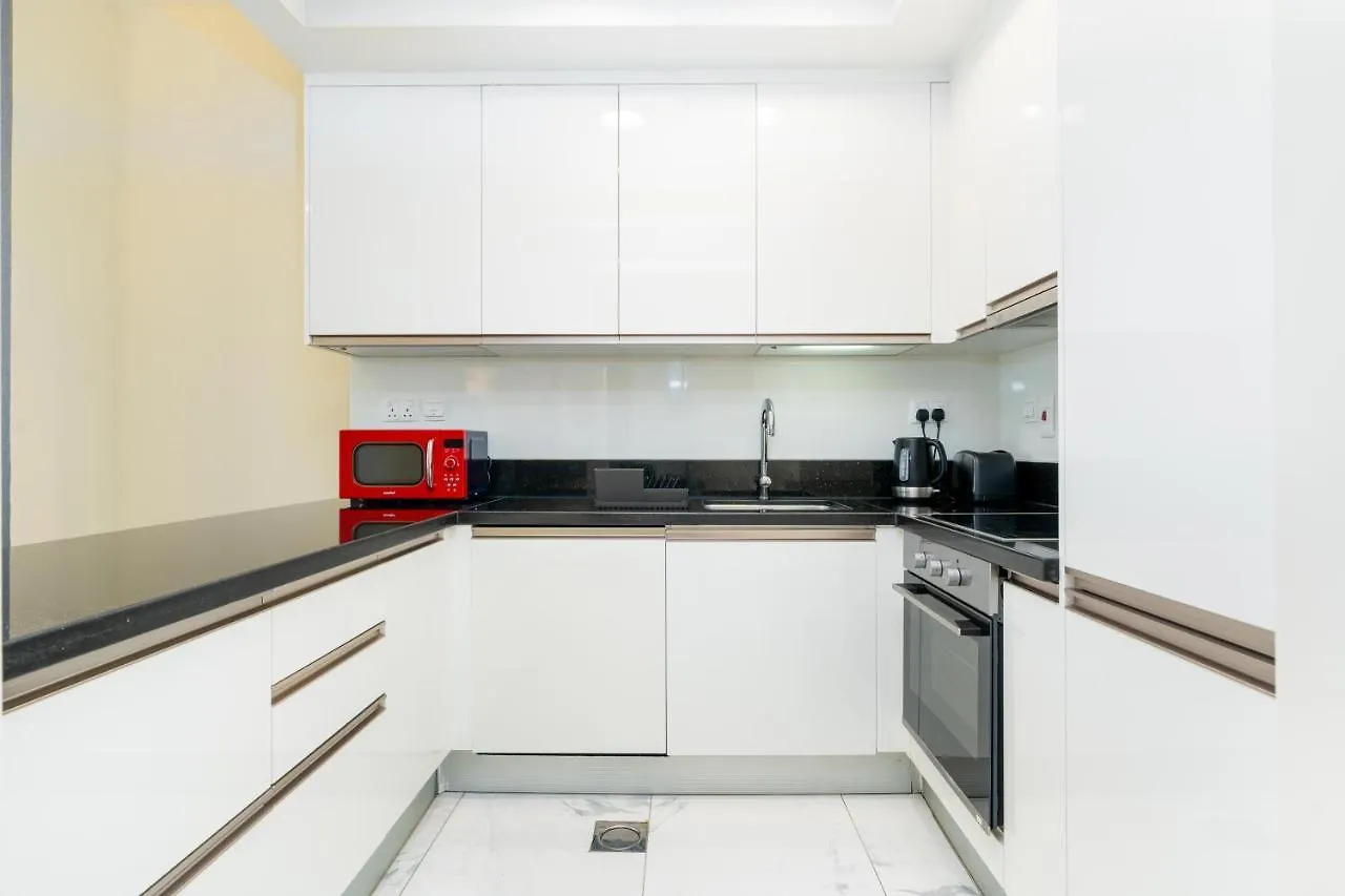Lux Bnb I Amna Tower I Panaromic Views 迪拜 公寓