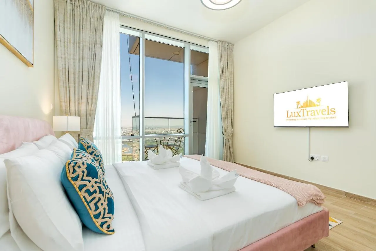 Lux Bnb I Amna Tower I Panaromic Views 迪拜 公寓