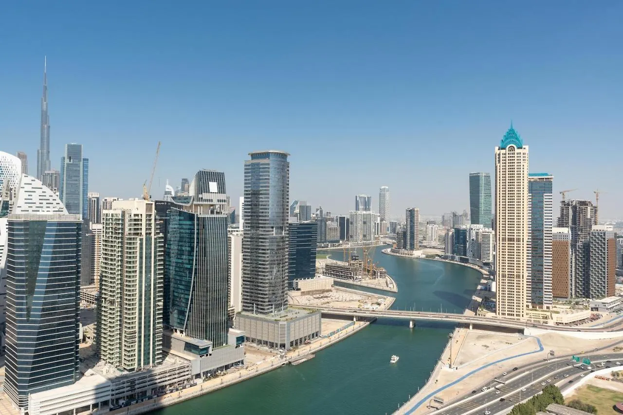 Lux Bnb I Amna Tower I Panaromic Views 迪拜 公寓